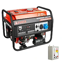 Генератор A-iPower A3500EAX в тихом зимнем кожухе 1200 RAL 8019 + блок автозапуска A-iPower 230 В, 50 А